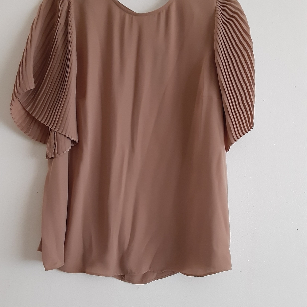 Worthington Womens Crew Neck Short Sleeve Blouse Size OX New $18 - Picture 9 of 16